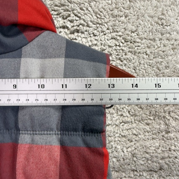 Oldnavy Puffer Best Women's S Red Quilted Plaid‎ Frost Free - Picture 8 of 9